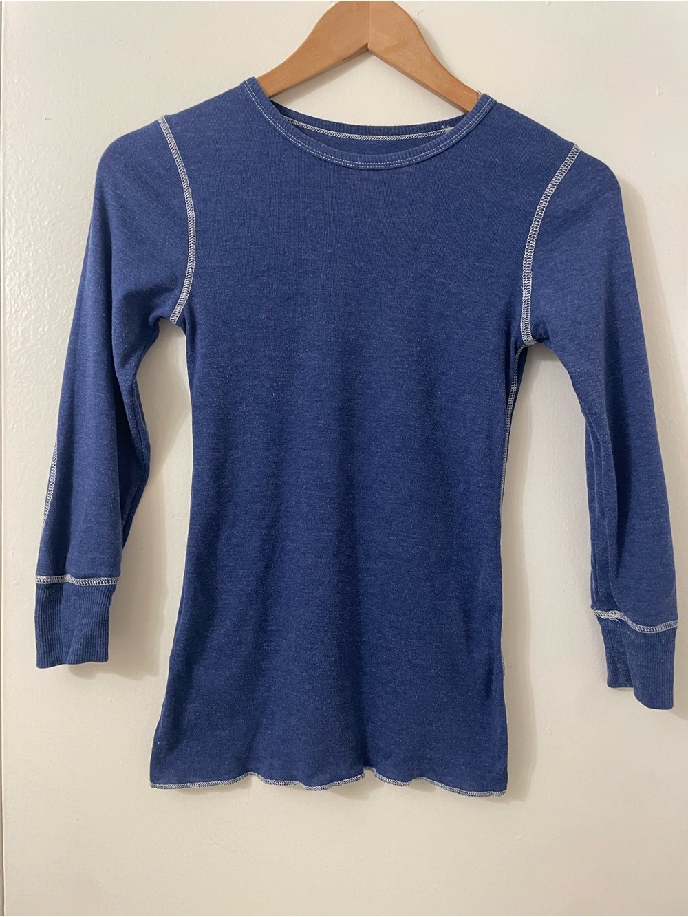 Y2K Energie Blue 3/4 Sleeve Top
